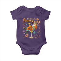 The Life Of The Show Santa Baby Onesie Funny Christmas Orange Santa - Wonder Print Shop