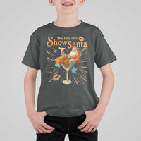 The Life Of The Show Santa T Shirt For Kid Funny Christmas Orange Santa - Wonder Print Shop
