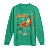 The Life Of The Show Santa Long Sleeve Shirt Funny Christmas Orange Santa - Wonder Print Shop
