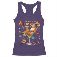 The Life Of The Show Santa Racerback Tank Top Funny Christmas Orange Santa - Wonder Print Shop