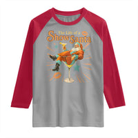 The Life Of The Show Santa Raglan Shirt Funny Christmas Orange Santa - Wonder Print Shop