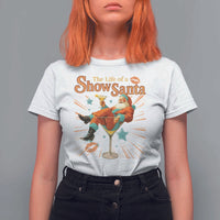 The Life Of The Show Santa T Shirt For Women Funny Christmas Orange Santa - Wonder Print Shop