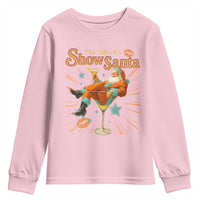 The Life Of The Show Santa Youth Sweatshirt Funny Christmas Orange Santa - Wonder Print Shop