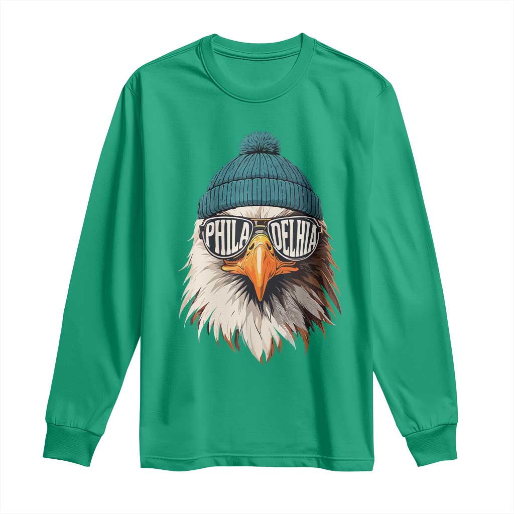 Philadelphia Fan Long Sleeve Shirt Eagles Sport Philly Fan Game Day - Wonder Print Shop