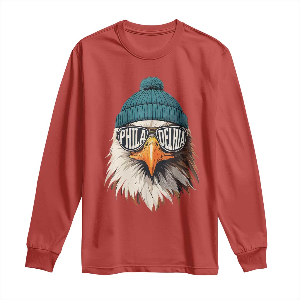 Philadelphia Fan Long Sleeve Shirt Eagles Sport Philly Fan Game Day - Wonder Print Shop