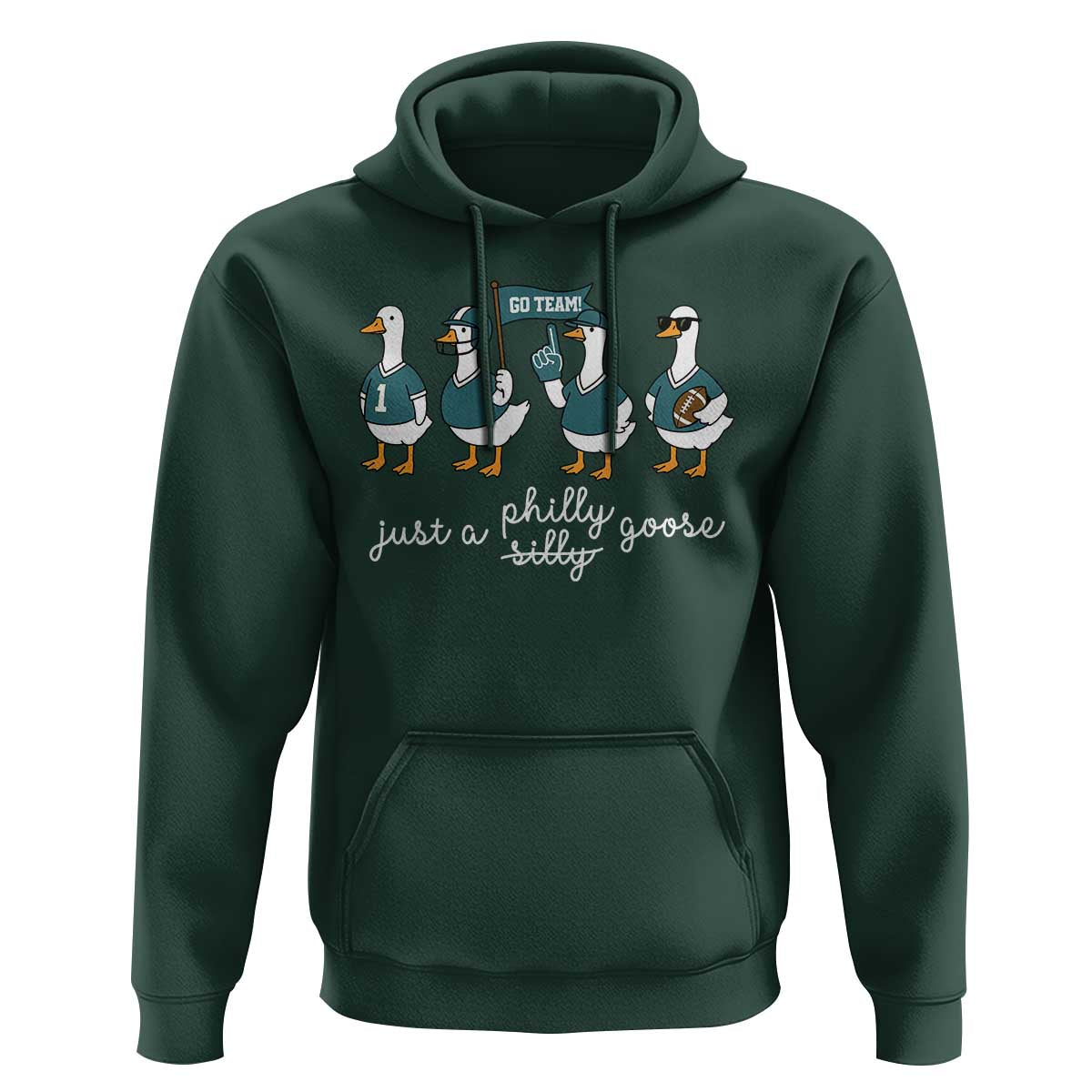 Just A Philly Goose Hoodie Funny Philadelphia Fan Silly Gooses Game Day - Wonder Print Shop