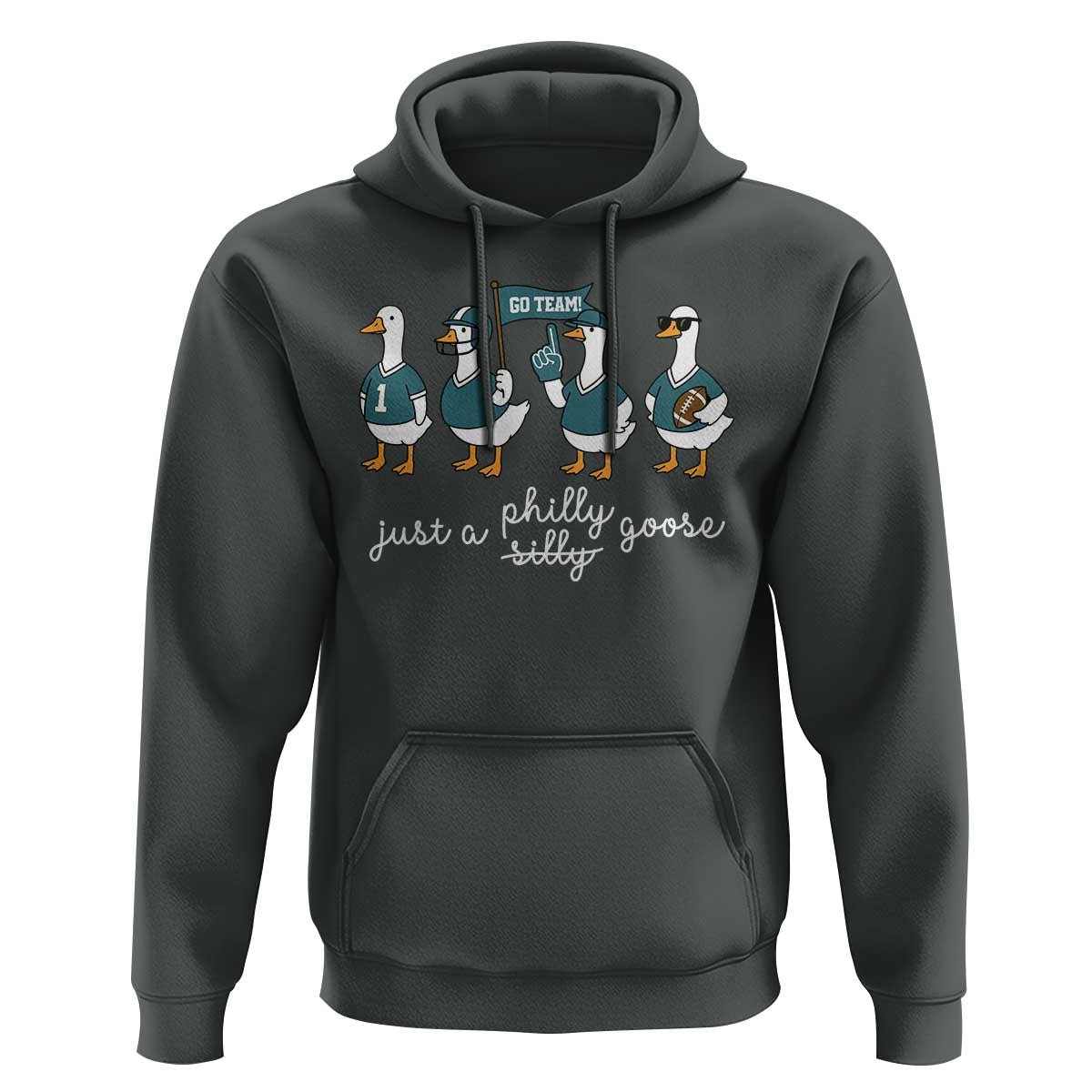 Just A Philly Goose Hoodie Funny Philadelphia Fan Silly Gooses Game Day - Wonder Print Shop