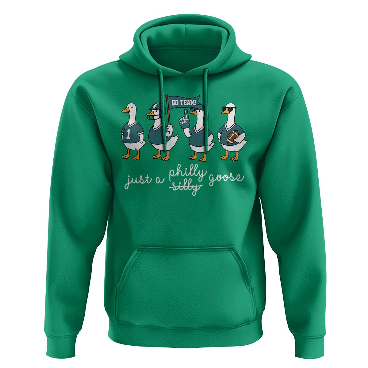 Just A Philly Goose Hoodie Funny Philadelphia Fan Silly Gooses Game Day - Wonder Print Shop