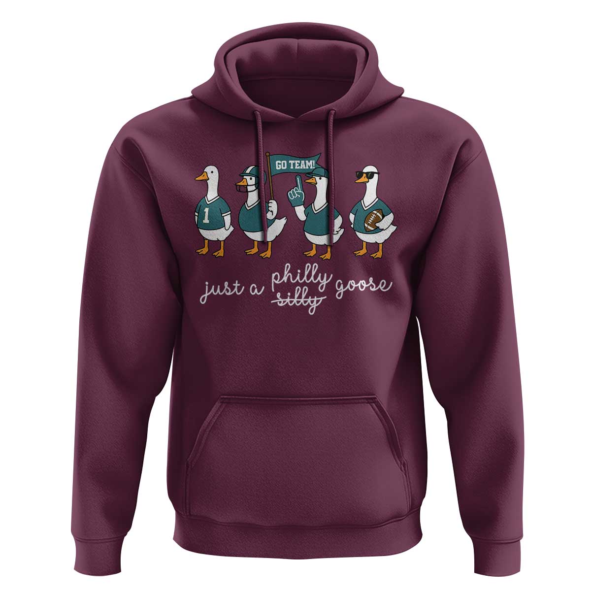 Just A Philly Goose Hoodie Funny Philadelphia Fan Silly Gooses Game Day - Wonder Print Shop
