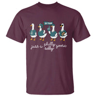 Just A Philly Goose T Shirt Funny Philadelphia Fan Silly Gooses Game Day - Wonder Print Shop