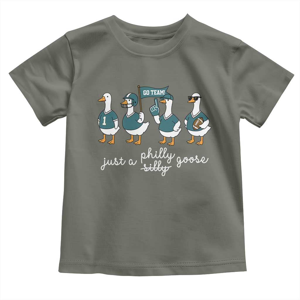 Just A Philly Goose Toddler T Shirt Funny Philadelphia Fan Silly Gooses Game Day - Wonder Print Shop