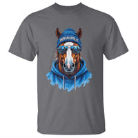 Indianapolis Fan T Shirt Blue Horse Sports Lover Game Day - Wonder Print Shop