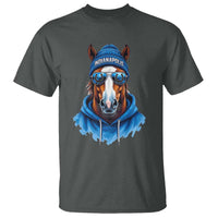 Indianapolis Fan T Shirt Blue Horse Sports Lover Game Day - Wonder Print Shop