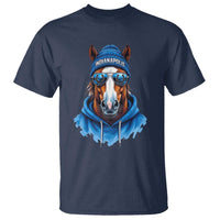 Indianapolis Fan T Shirt Blue Horse Sports Lover Game Day - Wonder Print Shop