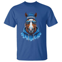 Indianapolis Fan T Shirt Blue Horse Sports Lover Game Day - Wonder Print Shop