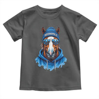 Indianapolis Fan Toddler T Shirt Blue Horse Sports Lover Game Day - Wonder Print Shop