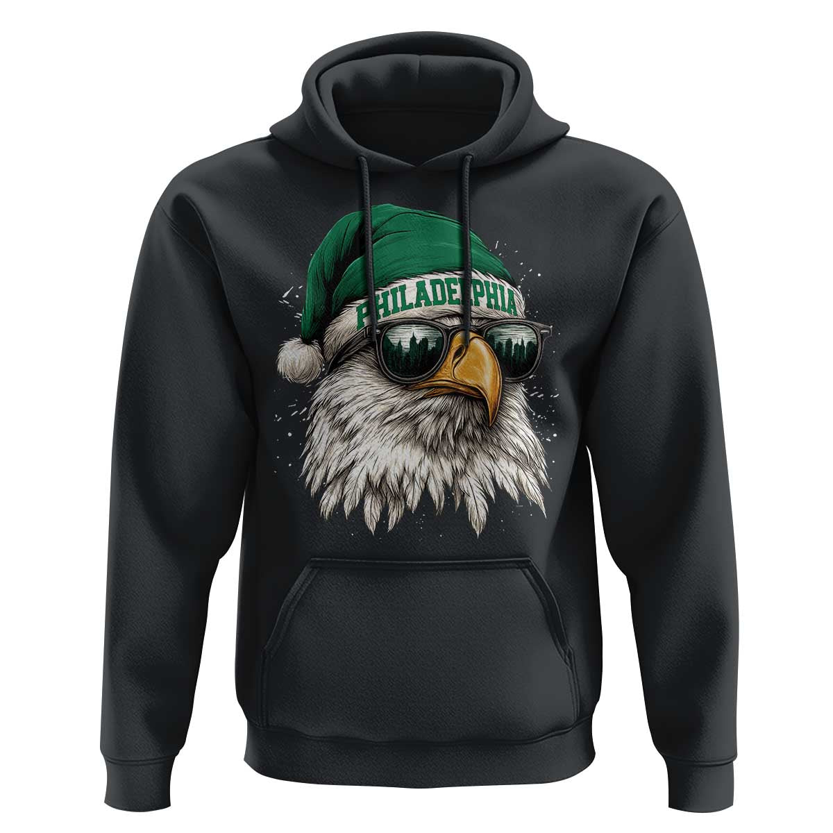 Christmas Philadelphia Fan Hoodie Funny Santa Eagles Sport Philly Fan - Wonder Print Shop