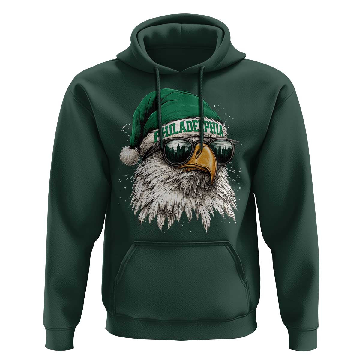 Christmas Philadelphia Fan Hoodie Funny Santa Eagles Sport Philly Fan - Wonder Print Shop