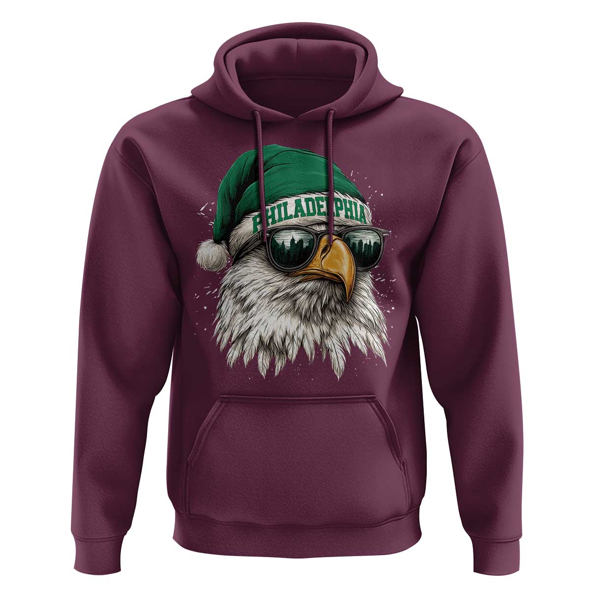 Christmas Philadelphia Fan Hoodie Funny Santa Eagles Sport Philly Fan - Wonder Print Shop