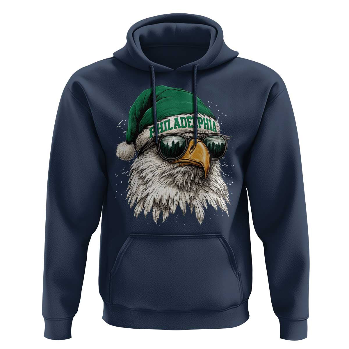 Christmas Philadelphia Fan Hoodie Funny Santa Eagles Sport Philly Fan - Wonder Print Shop