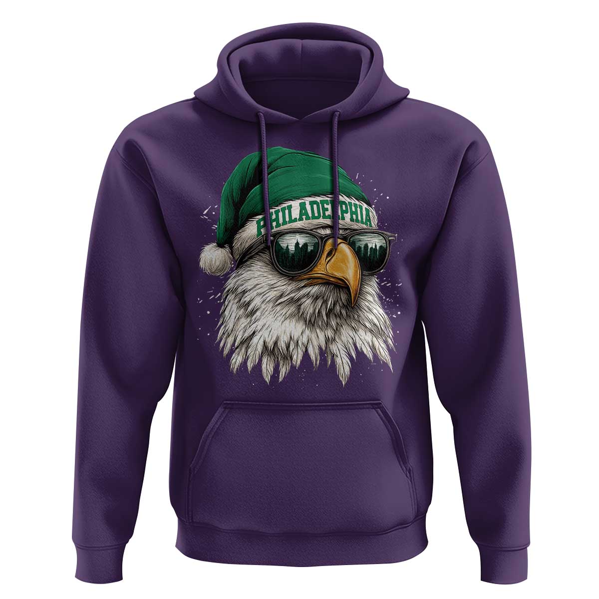 Christmas Philadelphia Fan Hoodie Funny Santa Eagles Sport Philly Fan - Wonder Print Shop
