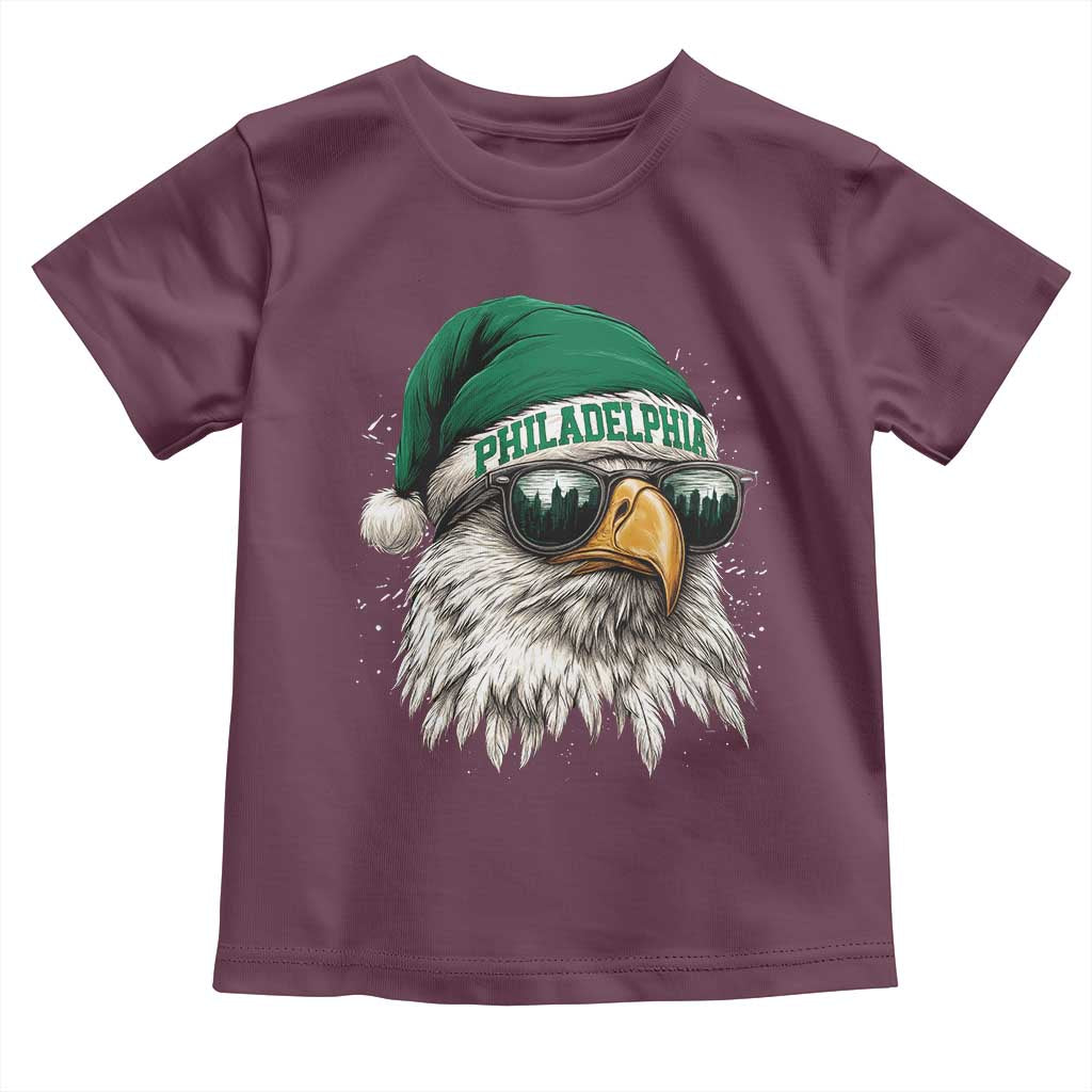 Christmas Philadelphia Fan Toddler T Shirt Funny Santa Eagles Sport Philly Fan - Wonder Print Shop