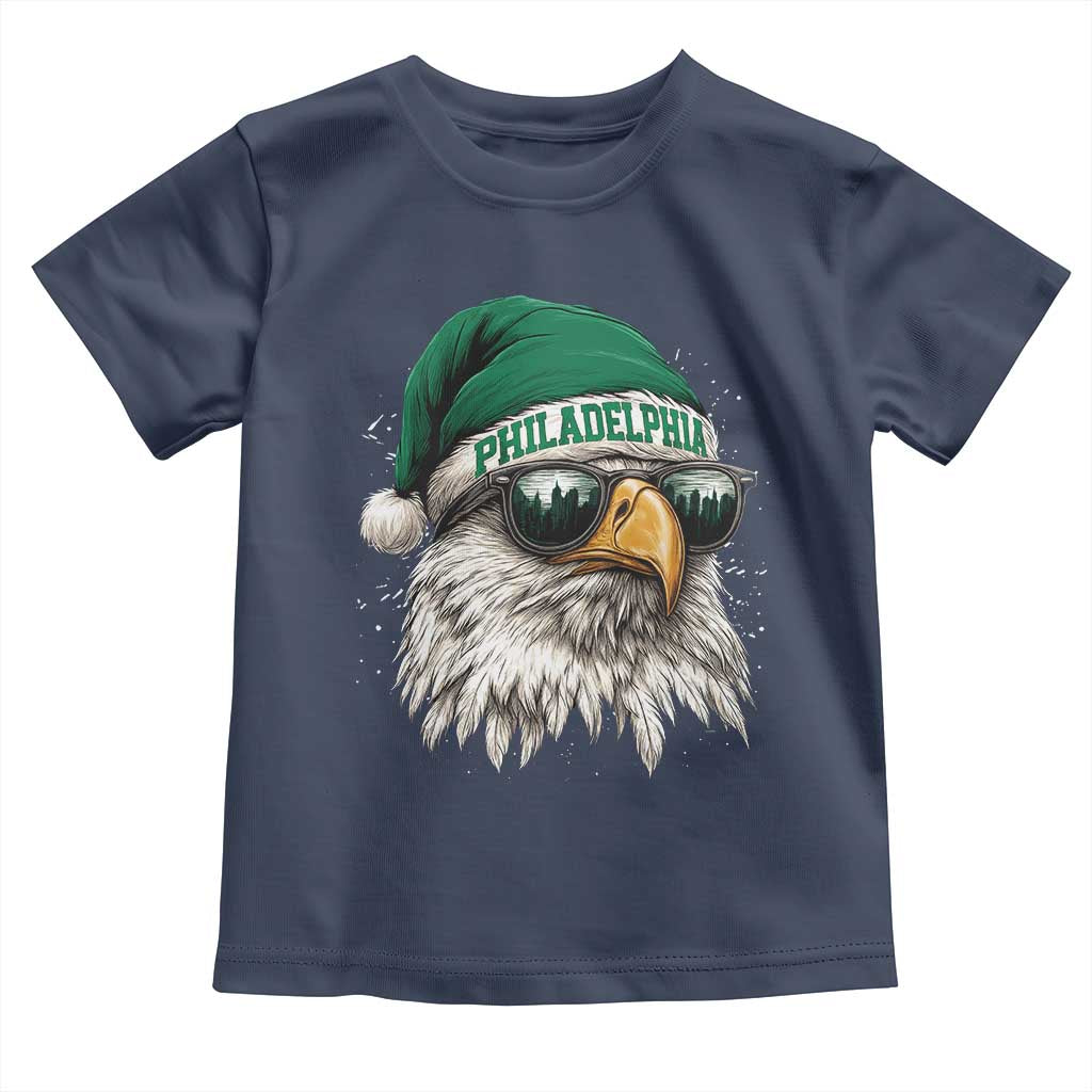 Christmas Philadelphia Fan Toddler T Shirt Funny Santa Eagles Sport Philly Fan - Wonder Print Shop
