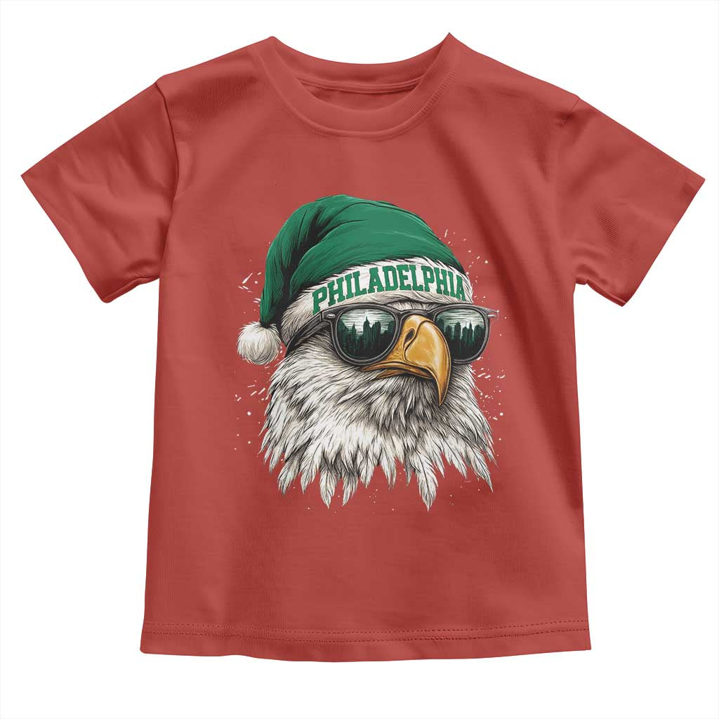 Christmas Philadelphia Fan Toddler T Shirt Funny Santa Eagles Sport Philly Fan - Wonder Print Shop