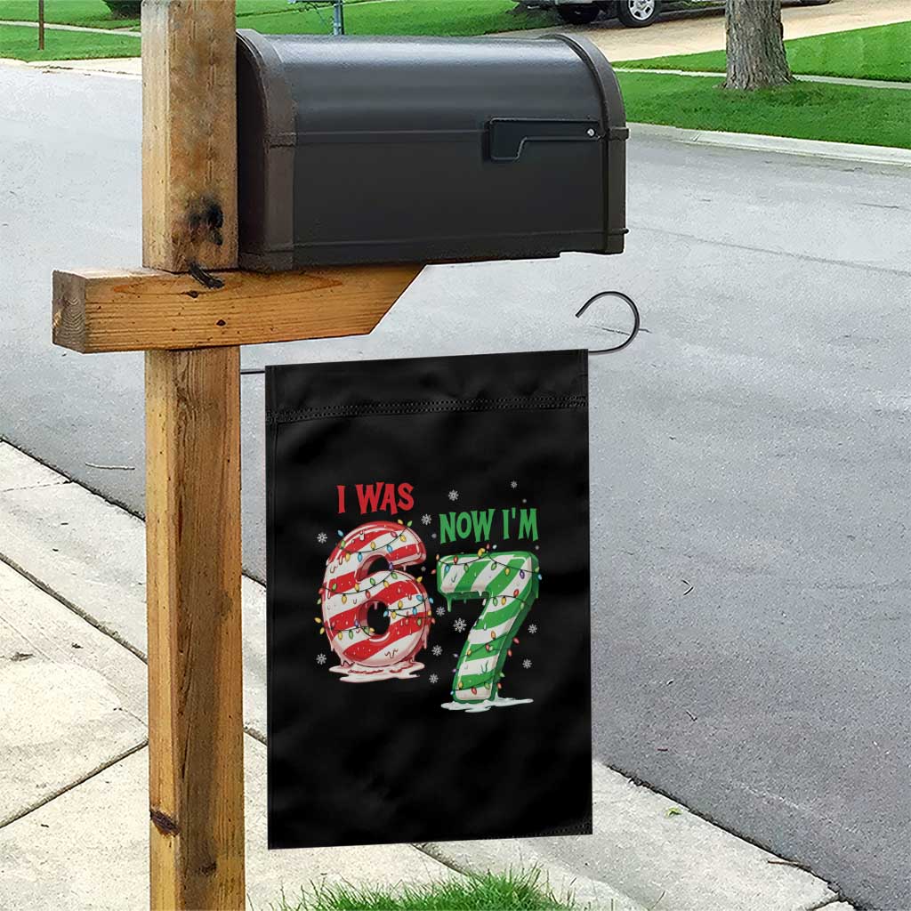 Funny 67 Meme 7 Year Old Birthday Christmas Garden Flag I Was 6 Now I Am 7 Brainrot - Wonder Print Shop