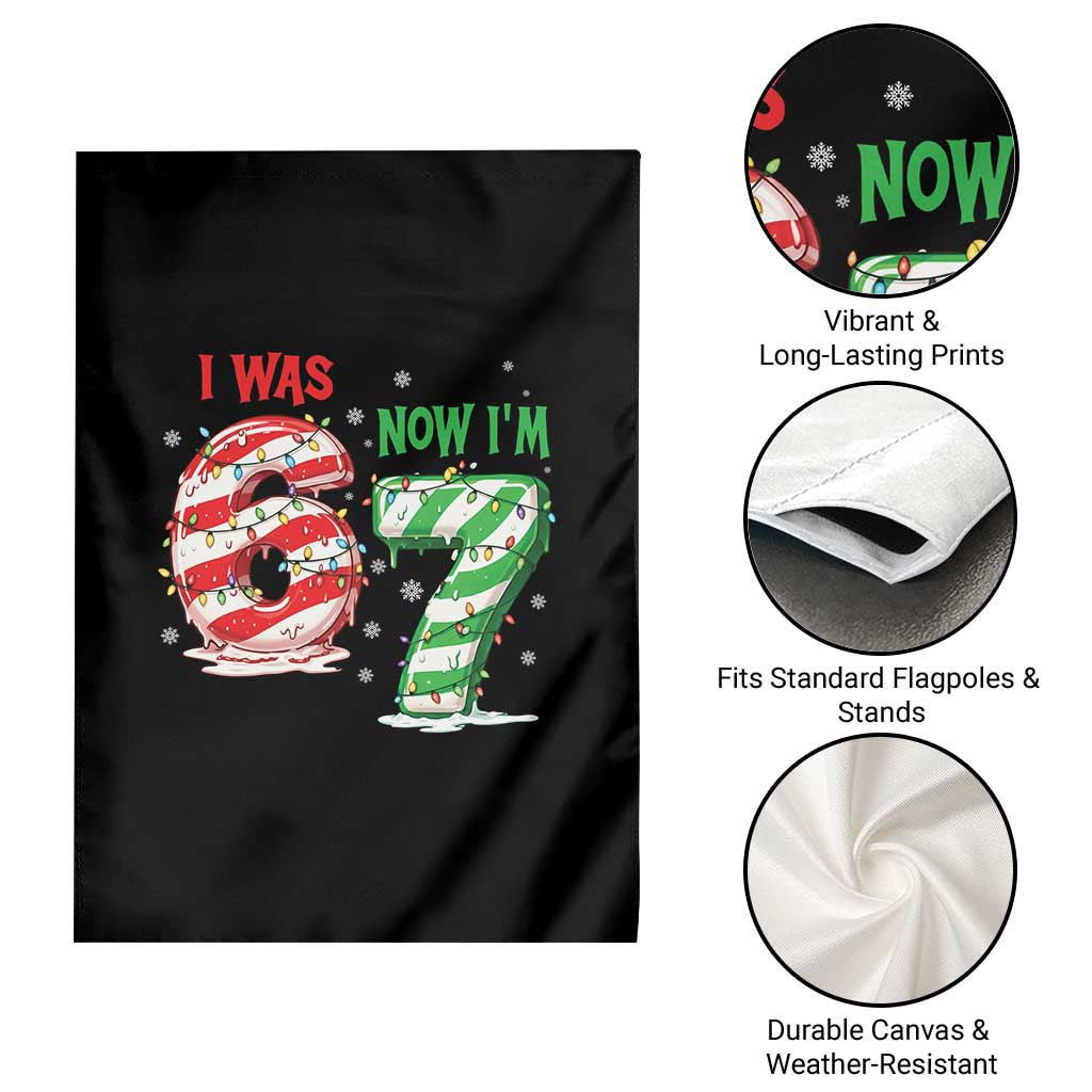 Funny 67 Meme 7 Year Old Birthday Christmas Garden Flag I Was 6 Now I Am 7 Brainrot - Wonder Print Shop