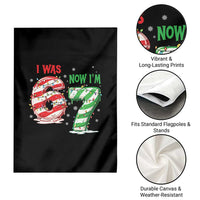 Funny 67 Meme 7 Year Old Birthday Christmas Garden Flag I Was 6 Now I Am 7 Brainrot - Wonder Print Shop