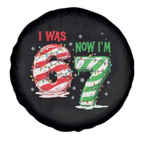Funny 67 Meme 7 Year Old Birthday Christmas Spare Tire Cover I Was 6 Now I Am 7 Brainrot - Wonder Print Shop