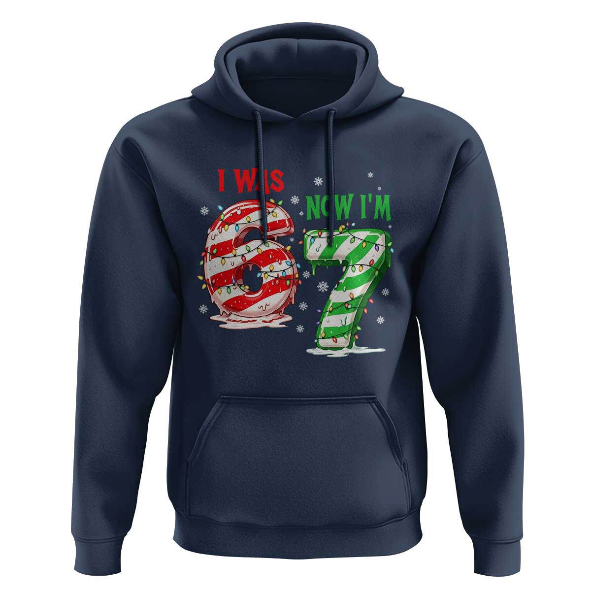 Funny 67 Meme 7 Year Old Birthday Christmas Hoodie I Was 6 Now I Am 7 Brainrot - Wonder Print Shop