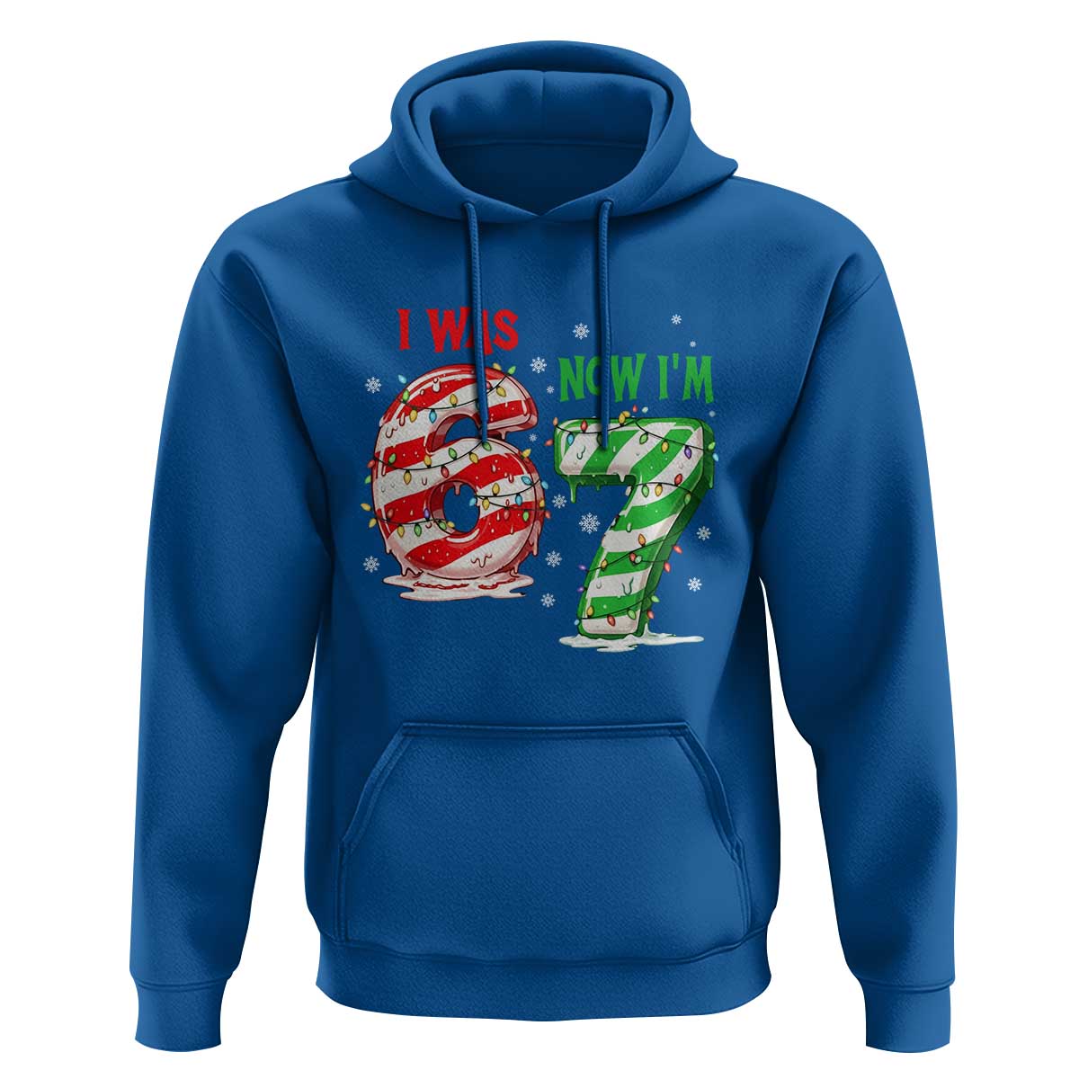 Funny 67 Meme 7 Year Old Birthday Christmas Hoodie I Was 6 Now I Am 7 Brainrot - Wonder Print Shop