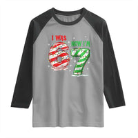 Funny 67 Meme 7 Year Old Birthday Christmas Raglan Shirt I Was 6 Now I Am 7 Brainrot - Wonder Print Shop