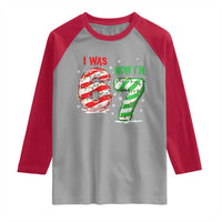 Funny 67 Meme 7 Year Old Birthday Christmas Raglan Shirt I Was 6 Now I Am 7 Brainrot - Wonder Print Shop