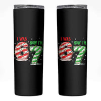 Funny 67 Meme 7 Year Old Birthday Christmas Skinny Tumbler I Was 6 Now I Am 7 Brainrot - Wonder Print Shop