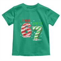 Funny 67 Meme 7 Year Old Birthday Christmas Toddler T Shirt I Was 6 Now I Am 7 Brainrot - Wonder Print Shop