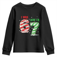 Funny 67 Meme 7 Year Old Birthday Christmas Youth Sweatshirt I Was 6 Now I Am 7 Brainrot - Wonder Print Shop