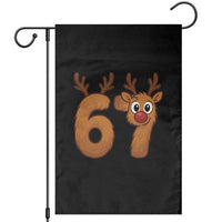 Funny 67 Christmas Reindeer Garden Flag Six Seven Meme Xmas Holiday - Wonder Print Shop