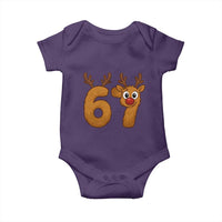Funny 67 Christmas Reindeer Baby Onesie Six Seven Meme Xmas Holiday - Wonder Print Shop