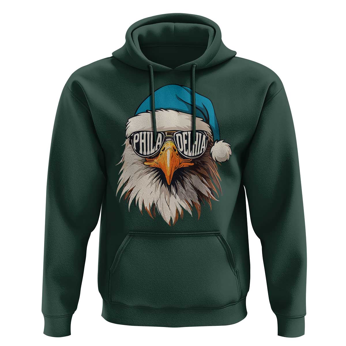 Christmas Philadelphia Fan Hoodie Santa Eagles Sport Philly Fan Game Day - Wonder Print Shop