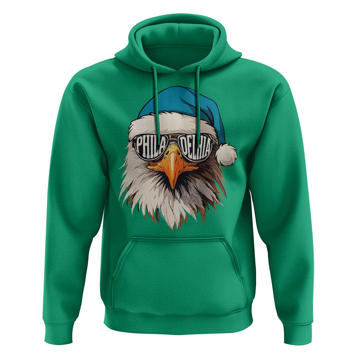 Christmas Philadelphia Fan Hoodie Santa Eagles Sport Philly Fan Game Day - Wonder Print Shop