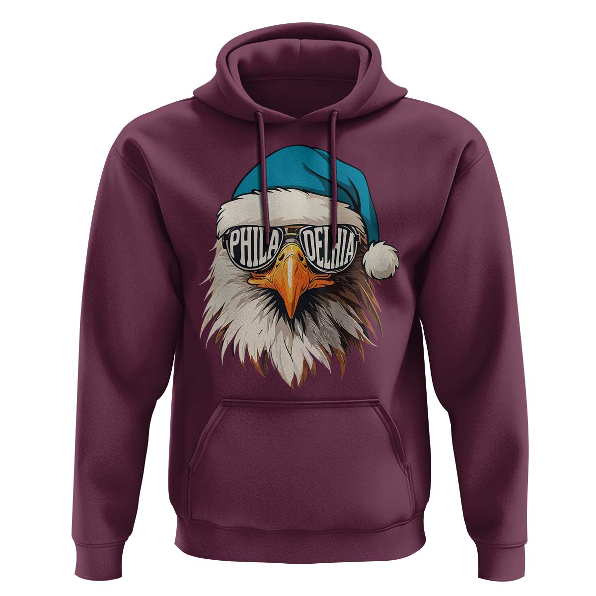 Christmas Philadelphia Fan Hoodie Santa Eagles Sport Philly Fan Game Day - Wonder Print Shop