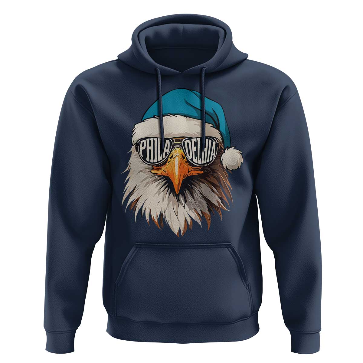 Christmas Philadelphia Fan Hoodie Santa Eagles Sport Philly Fan Game Day - Wonder Print Shop