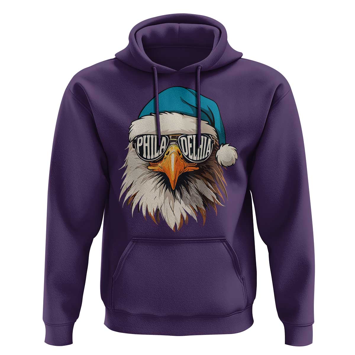 Christmas Philadelphia Fan Hoodie Santa Eagles Sport Philly Fan Game Day - Wonder Print Shop