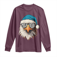 Christmas Philadelphia Fan Long Sleeve Shirt Santa Eagles Sport Philly Fan Game Day - Wonder Print Shop
