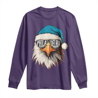 Christmas Philadelphia Fan Long Sleeve Shirt Santa Eagles Sport Philly Fan Game Day - Wonder Print Shop