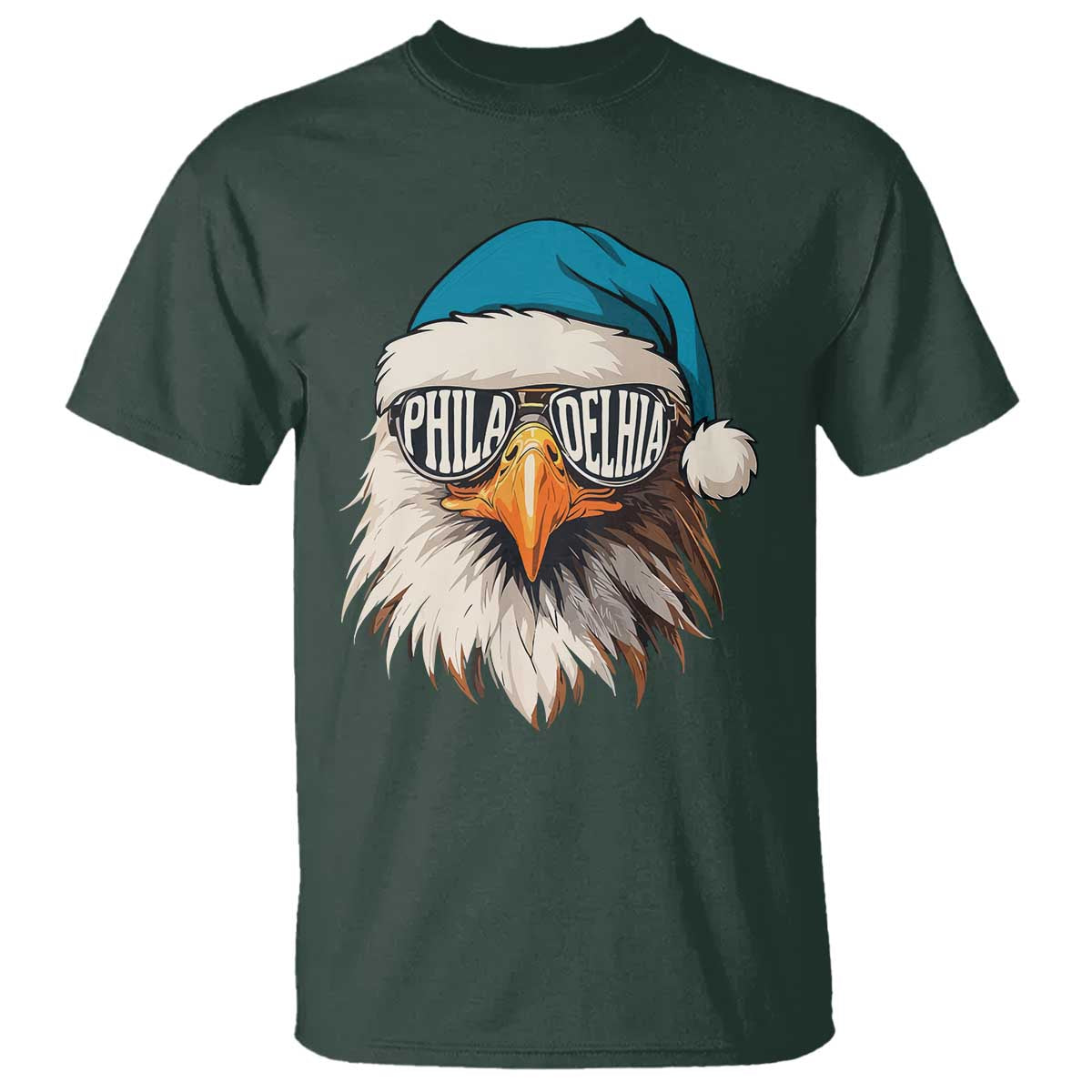 Christmas Philadelphia Fan T Shirt Santa Eagles Sport Philly Fan Game Day - Wonder Print Shop