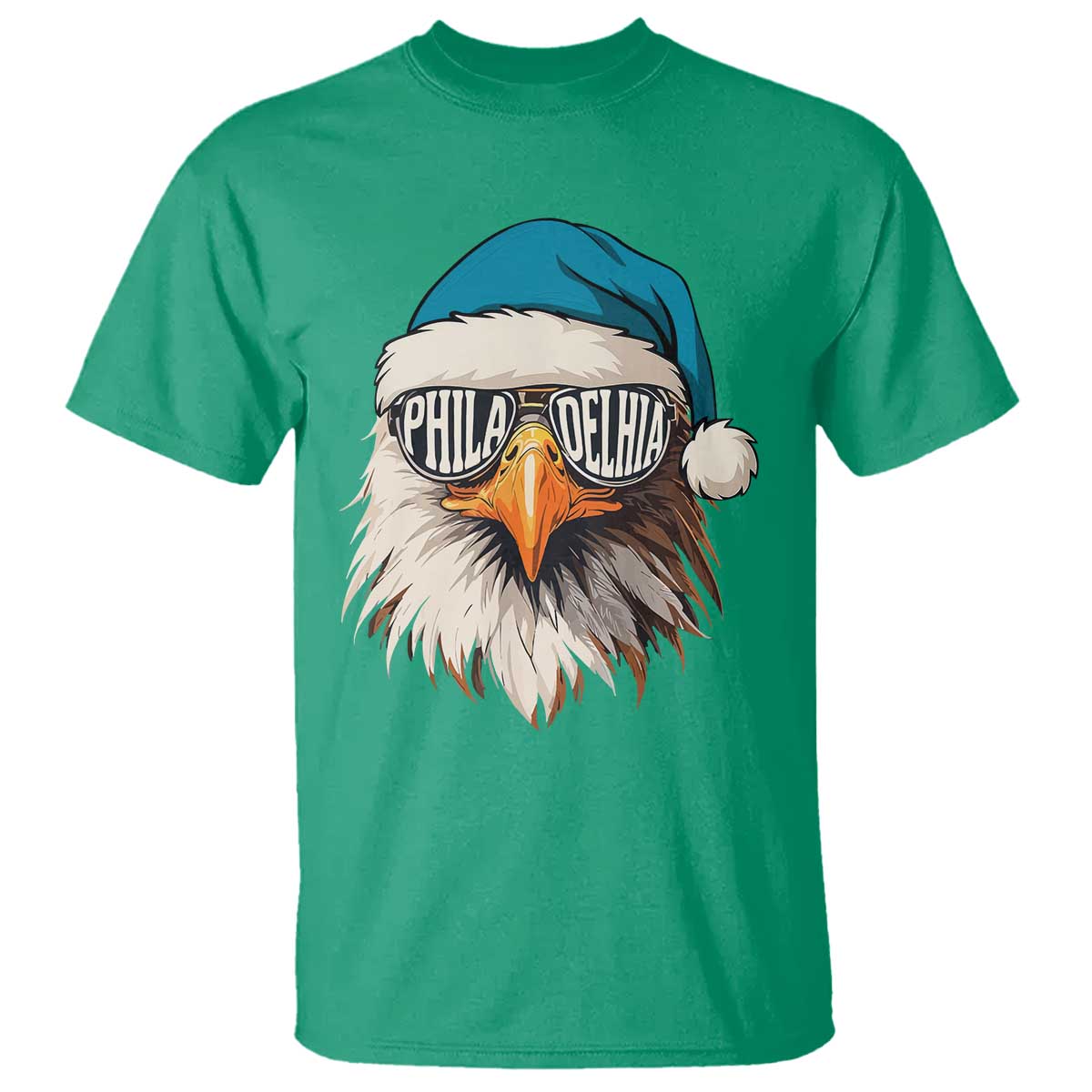 Christmas Philadelphia Fan T Shirt Santa Eagles Sport Philly Fan Game Day - Wonder Print Shop